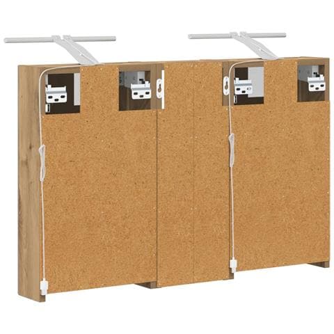 Set di Armadi da Bagno con lo scaffale 3 pcs 80 x 10,5 x 50 cm - Foto 9