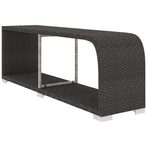 Set Divani da Giardino 10 pz con Cuscini in Polyrattan Nero - Foto 9