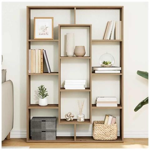 Libreria Rovere Artigianale 102x29x143 cm in Legno Multistrato - Foto 2