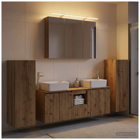 Set di mobili per il bagno 6 pcs Rovere Artigianale - Foto 2