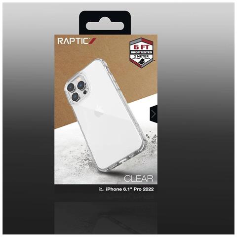Raptic X-doria Custodia Trasparente Per Iphone 14 Pro, Cover Trasparente Rinforzata. - Foto 1
