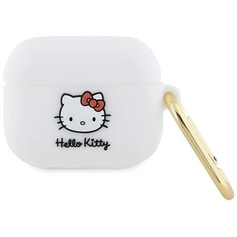 Custodia 3d In Silicone Hello Kitty Per Airpods Pro - Bianca - Foto 2