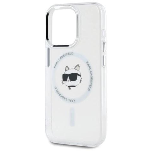 Karl Lagerfeld Iml Metal Choupette Head Magsafe Case Per Iphone 15 Pro Max - Bianco - Foto 1