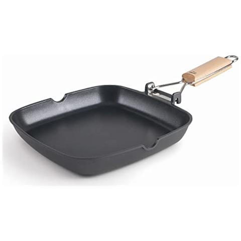 25158 - Padella grill in alluminio pressofuso liscio SUA, 100% senza PFOA - Foto 1