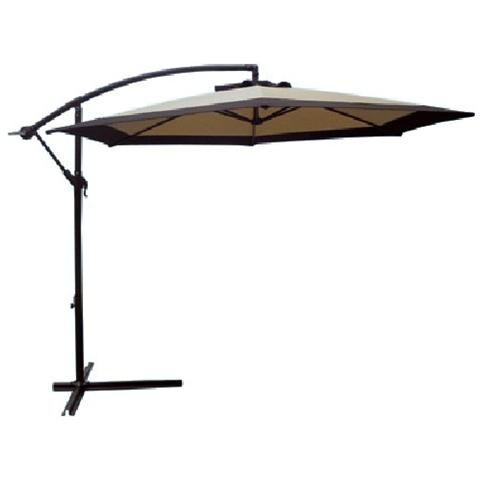 Ombrellone da giardino in alluminio decentrato cm 300 Beige - Foto 2