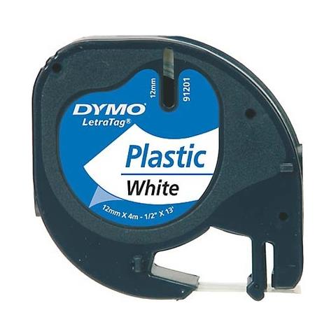 Nastro in Plastica per Etichettatrice Formato 12 mm x 4 m Nero e Bianco - Foto 4