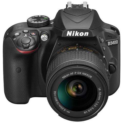 D3400 Nero Kit AF-P DX 18-55 mm f / 3.5-5.6G VR Sensore CMOS DX 24.2 Mpx Display 3" Filmati Full HD Bluetooth - Foto 8