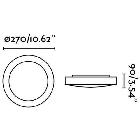 Logos-1 62965 plafon - , D270 mm, Ip44, Colore Bianco, Interno - Foto 7