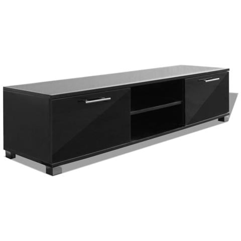 Mobile Porta TV Nero Lucido 120x40,5x35 cm - Foto 1