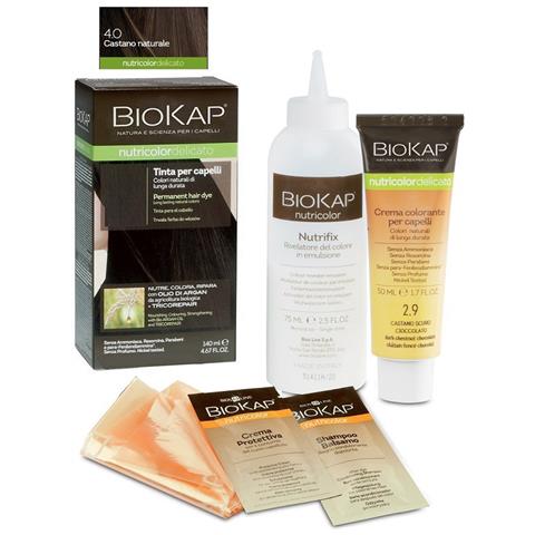 biokap nutricolor tinta delicato - 4.0 castano naturale - 140 ml - Foto 2