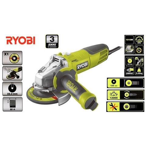 Smerigliatrice Angolare 1010w 125 Millimetri Rag1010-125sf - Foto 4
