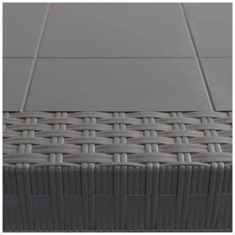 Caligola - Tavolo Da Giardino In Wicker Quadrato - Foto 4