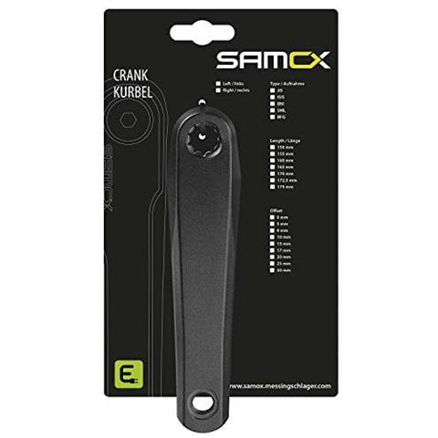 Manovella Sinistra, 160 Mm, 13 Mm, In Alluminio, Colore: Nero - Foto 2