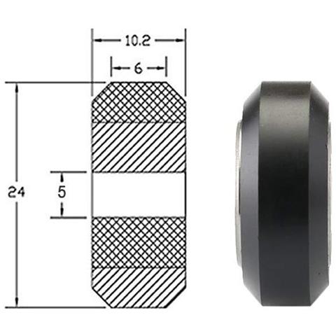 Stampante 3d Pom Della Rotella Di Plastica Della Puleggia 625zz Cuscinetto Lineare Per Cr10 Ender Serie 3 Chiron Tevo Tarantula (pack Of 10pcs) - Foto 4