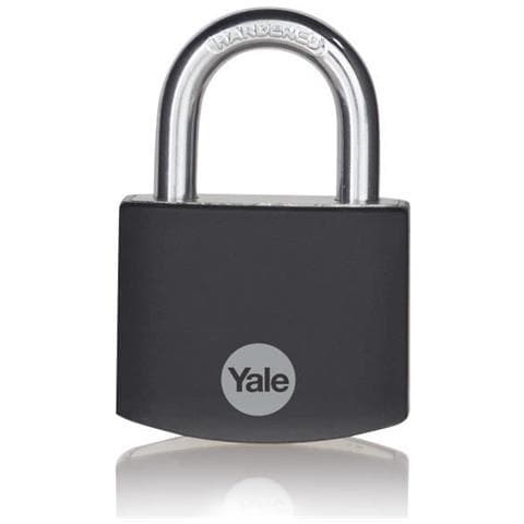 Ye3b / 38/119/1 / bk Lucchetto Alluminio 38 Mm Arco In Acciaio Temprato Nero 3 Chiavi Per Armadietti Cassetta Degli Attrezzi Borsa - Foto 1