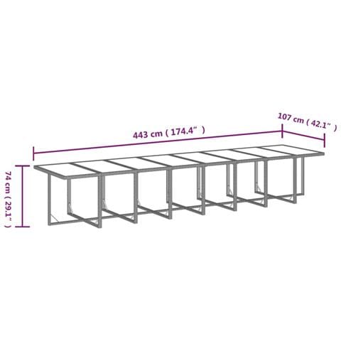 Set Da Pranzo Da Giardino 21 Pz Con Cuscini In Polyrattan Nero - Foto 2