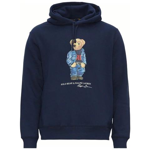 Felpa Ralph Lauren Con Cappuccio Polo Bear Blu Tg Xl - Foto 1