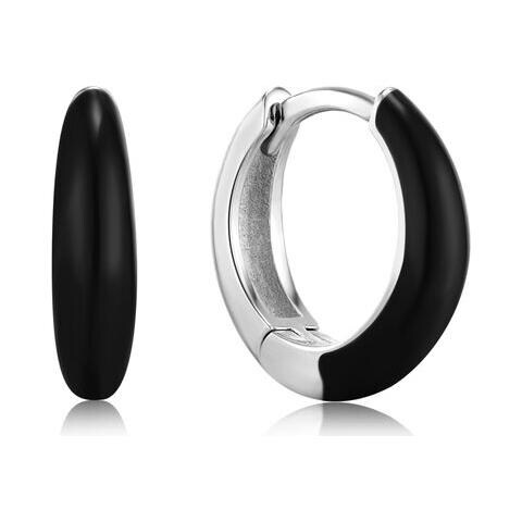 Orecchini Donna E031-02h-k Argento Puro 1 Cm - Foto 1