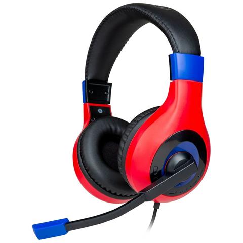 Cuffia con Microfono Nacon Wired Stereo Gaming Headset V1 Colore Nero / Blu / Rosso - Foto 1