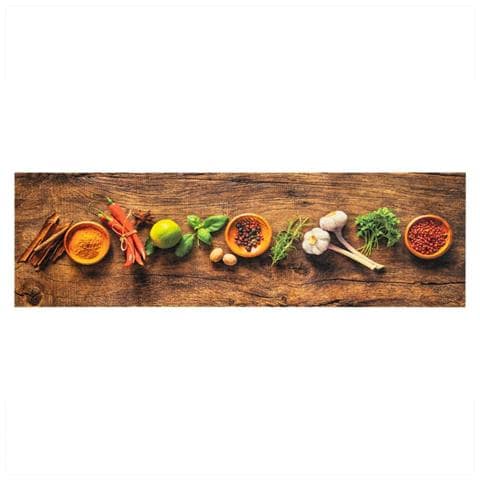 Tappeto Da Cucina Lavabile Spezie 45x150 Cm Velluto - Foto 2