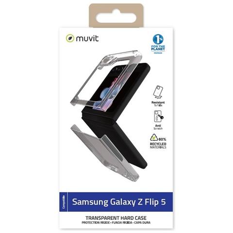 Cover Per Samsung Galaxy Z Flip 5 Hard Rigida, Trasparente - Foto 2