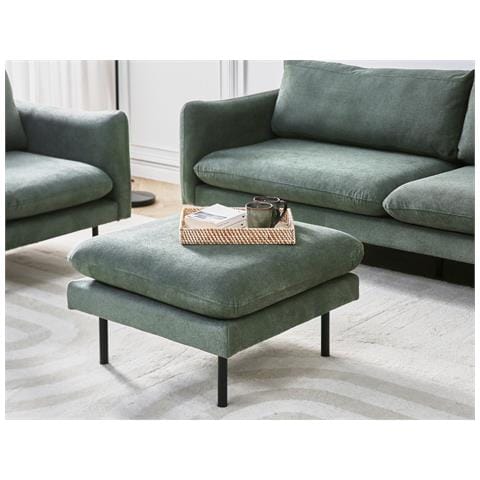 Pouf Tessuto Verde Chiaro Vintebro - Foto 1