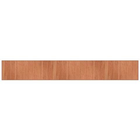 Tappeto Rettangolare Marrone 70x500 Cm In Bambù - Foto 2