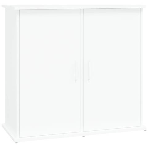 Supporto per Acquario Bianco 81x36x73 cm in Legno Multistrato - Foto 1