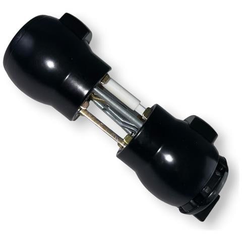 Serratura Pomolo Con Tasto Premi E Apri Per Porta Bagno Con Chiusura A Blocco Meroni N12 - Foto 2