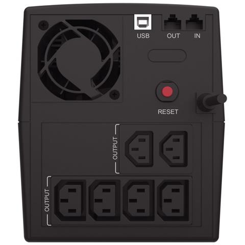 ZEUS08E Gruppo di Continuità (UPS) A Linea Interattiva 1,5 kVA 900 W 6 Presa (e) AC - Foto 2