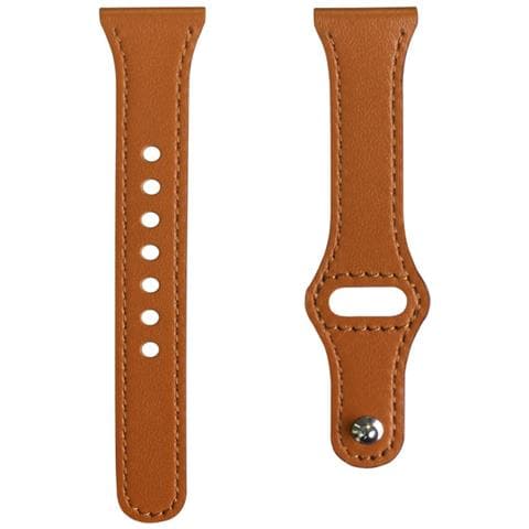 Cinturino Per Orologio Stile Rivetto In Vera Pelle. Brown - Foto 1