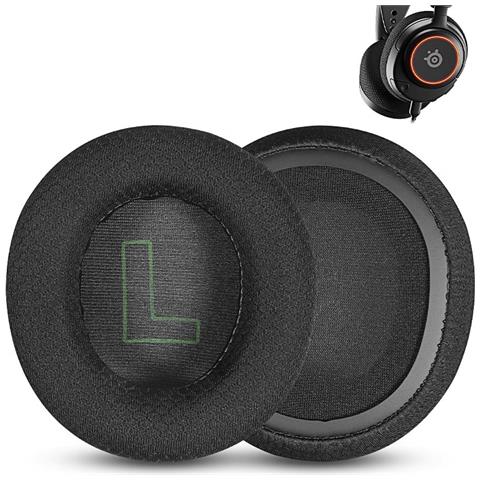 Cuscinetti Auricolari Di Ricambio Per Cuffie Steelseries Arctis Nova Pro Black+green - Foto 3