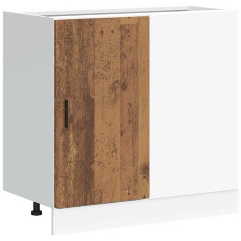 Mobile Base Lavello “Lyon” Legno Antico in Legno Multistrato - Foto 1