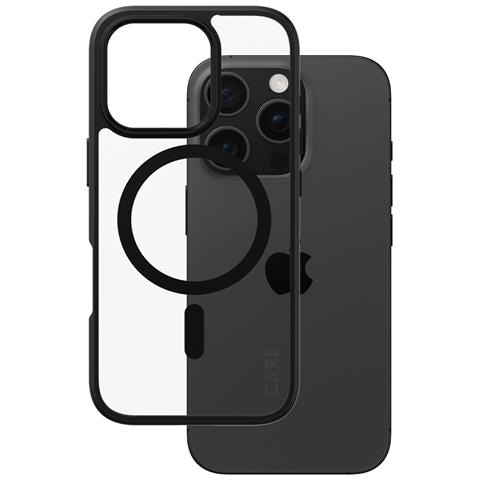 CARE by PG UrbCom BLK MagS iPhone16P 6.3 custodia per cellulare Cover Trasparente - Foto 1
