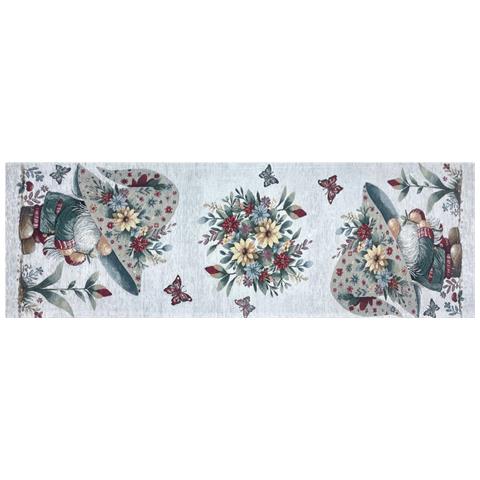 Tovaglia Pasqua Centrino Runner Tavola Fantasia Elfo Primavera Made Italy 40x180 Elfo Primavera - Foto 1