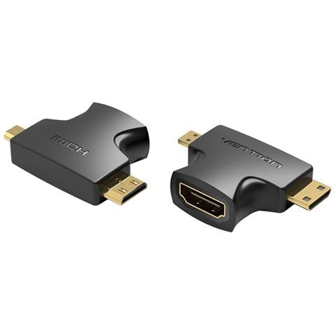 AGFB0 adattatore per inversione del genere dei cavi Mini HDMI, Micro HDMI HDMI Nero - Foto 4