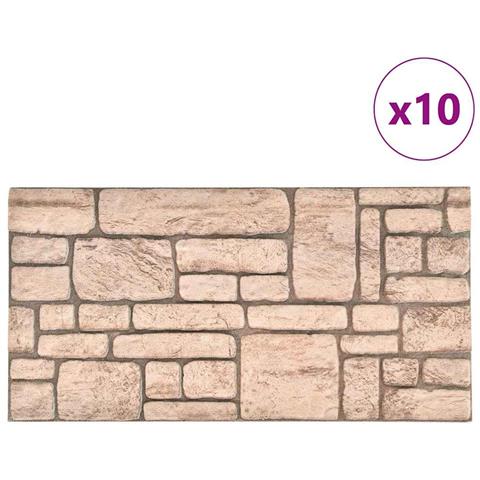 Lusso Casadino -  Pannelli Murali 3d Con Design A Mattoni Beige 10 Pz Eps - Foto 2