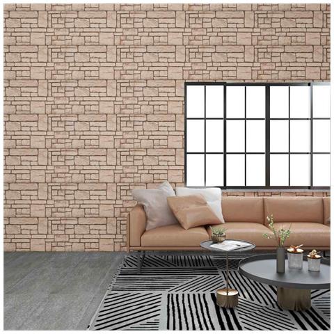 Lusso Casadino -  Pannelli Murali 3d Con Design A Mattoni Beige 10 Pz Eps - Foto 8
