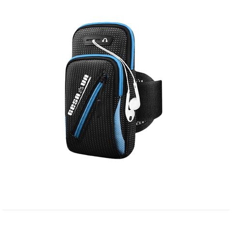 Fascia Da Braccio Sportiva Da Corsa All'aperto Aggiornata - Blu/navy - Foto 1
