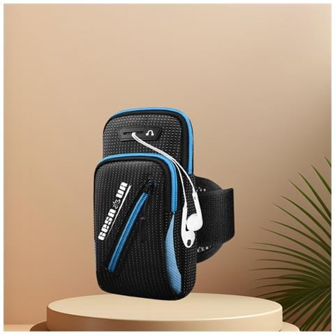 Fascia Da Braccio Sportiva Da Corsa All'aperto Aggiornata - Blu/navy - Foto 4