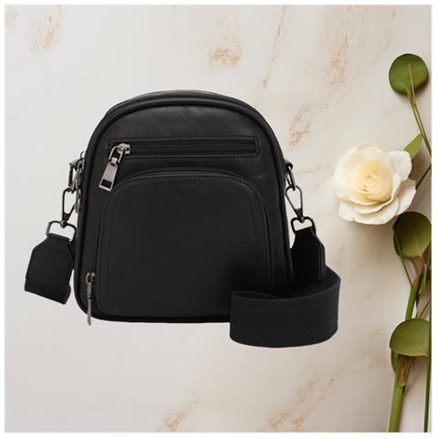 Elegante Borsa A Tracolla Da Donna - Design Elegante E Compatto Black - Foto 3