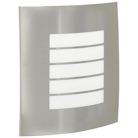 Lampada da Muro Esterno 2 pcs Argento Acciaio Inossidabile IP44 - Foto 1