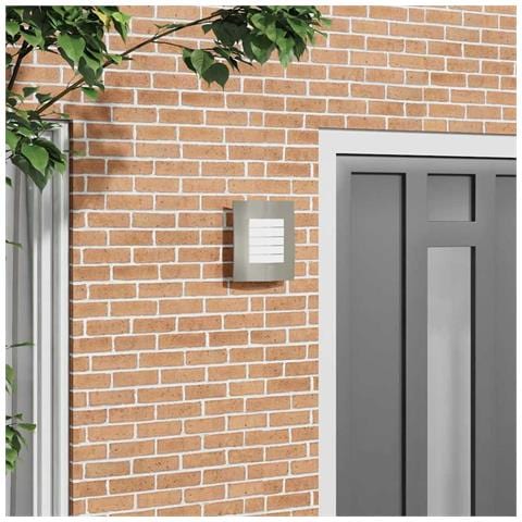 Lampada da Muro Esterno 2 pcs Argento Acciaio Inossidabile IP44 - Foto 2