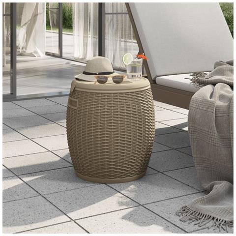 Contenitore da Giardino 4 in 1 Polipropilene Marrone Chiaro - Foto 2