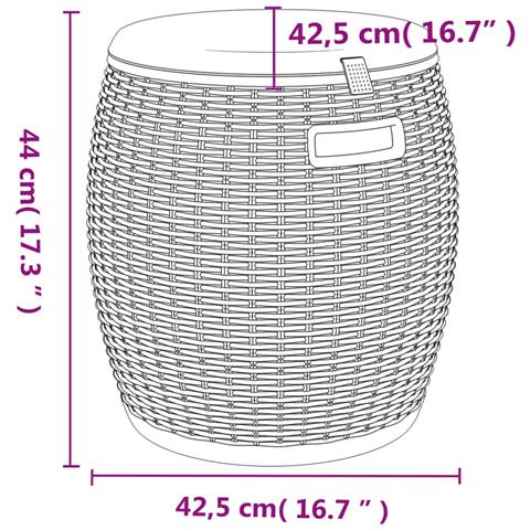 Contenitore da Giardino 4 in 1 Polipropilene Marrone Chiaro - Foto 9