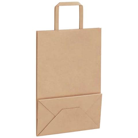 Sacchetti di Carta 50 pz con Manici Marrone 21x11x31 cm - Foto 9