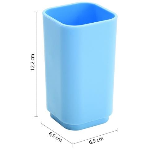 Portaspazzolini D'appoggio In Plastica Riciclata 6398 Serie Seventy Celeste - Foto 2