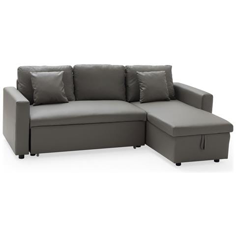 Divano Letto Angolare Clark A 3 Posti In Taupe - Foto 1