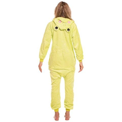 Pigiama Da Donna Tuta Kigurumi Onesie Costume Rana Verde 165-175 Cm L - Foto 2