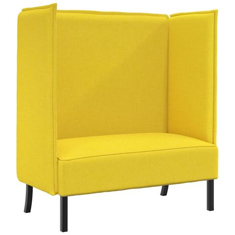 Divano alto Giallo chiaro 109 x 56 x 121 cm Tessuto - Foto 1